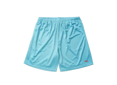 Supreme Small Box Baggy Mesh Short "Cyan"