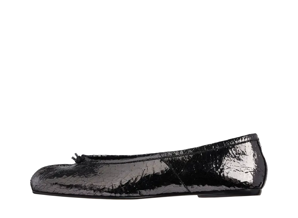 メゾンマルジェラ ウィメンズ タビ ブロークンミラー ニューバレエシューズ "ダークグレー"