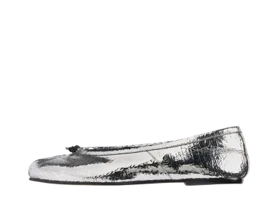 Maison Margiela Women's Tabi Broken Mirror New Ballerinas "Silver"