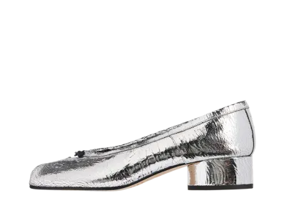 Maison Margiela Women's Tabi Broken Mirror New Ballerinas "Silver"