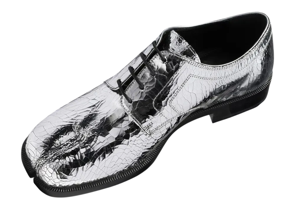 Maison Margiela Tabi Broken Mirror Lace-Ups "Silver"