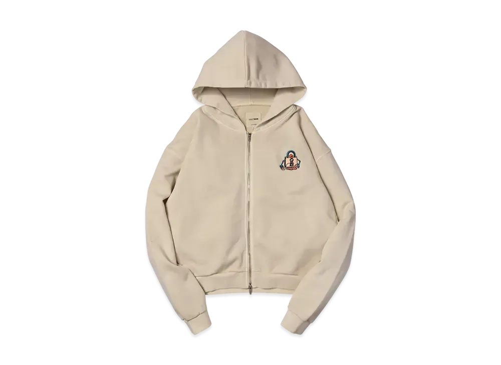 VAULTROOM Icon Dyed Zip Hoodie "Ivory"