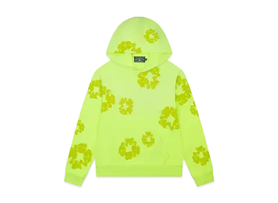 DENIM TEARS Mono Cotton Wreath Hoodie "Neon Green"