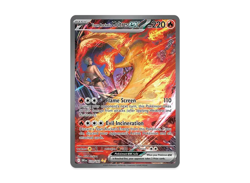 ロケット団のファイヤーex sar rockets moltres Team Rocket's Moltres ex SAR 124/098 The Glory of Team Rocket