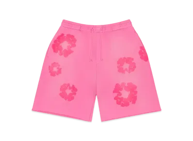 DENIM TEARS Mono Cotton Wreath Sweat Shorts "Pink"