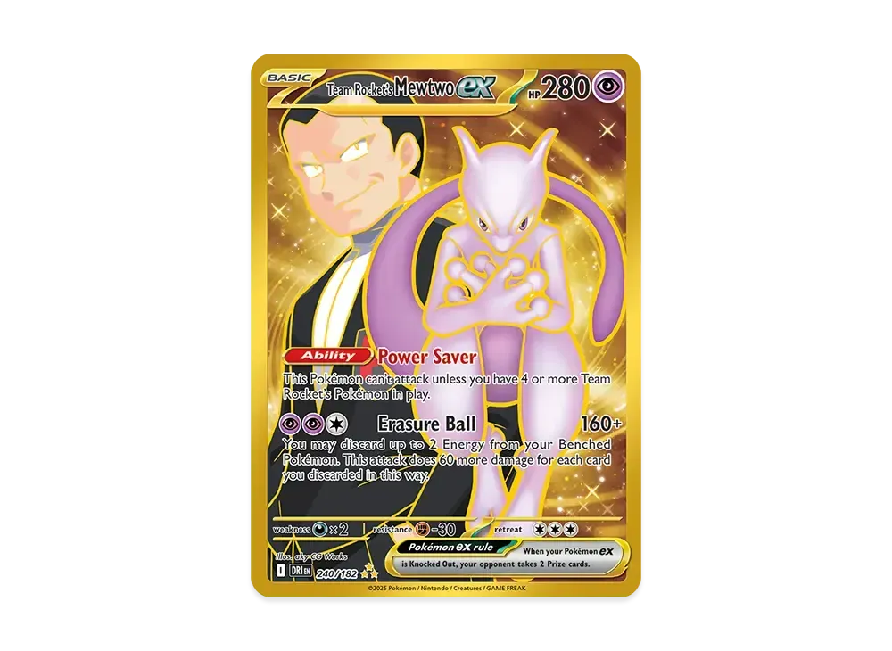 ロケット団のミュウツーex HR [DRI EN 240/240]【英語版