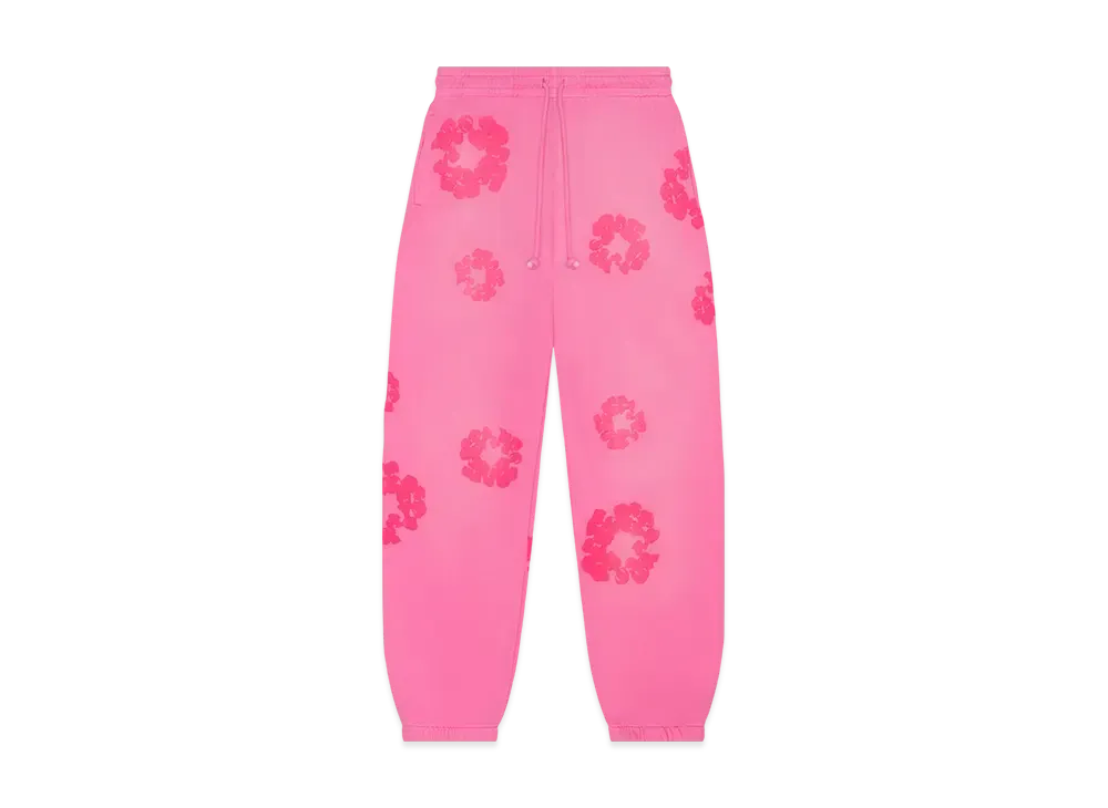 DENIM TEARS Mono Cotton Wreath Sweatpants "Pink"
