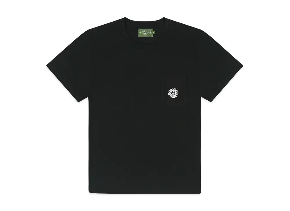 DENIM TEARS Peace Wreath Pocket Tee "Black"