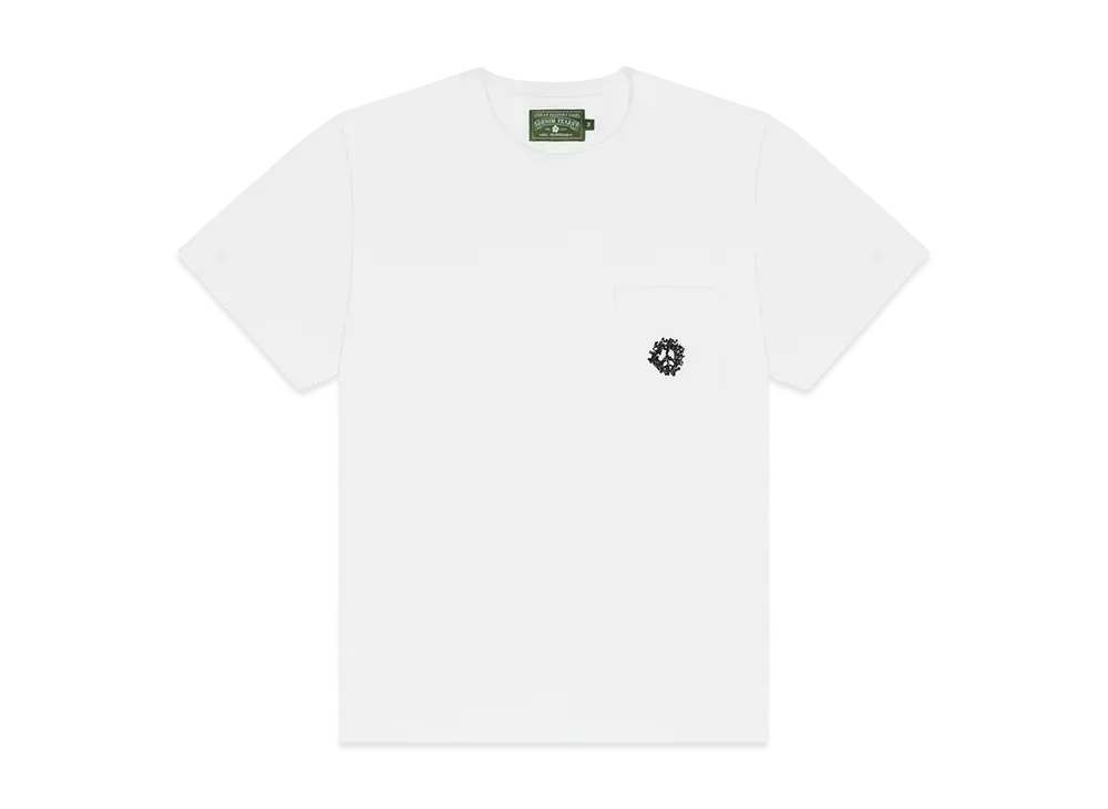DENIM TEARS Peace Wreath Pocket Tee "White"