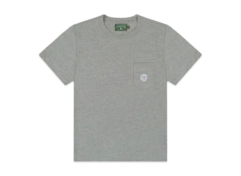 DENIM TEARS Peace Wreath Pocket Tee "Grey"
