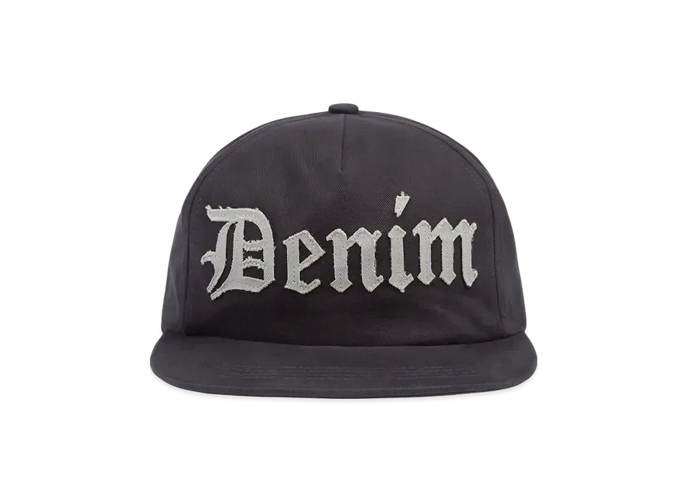 DENIM TEARS Denim Cut Out Cap "Charcoal"