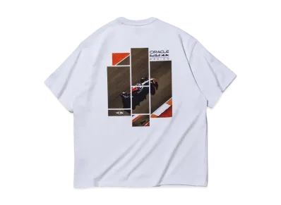 NEW ERA Short Sleeve Performance T-Shirt Motorsport Collection Red Bull Racing Print "White"