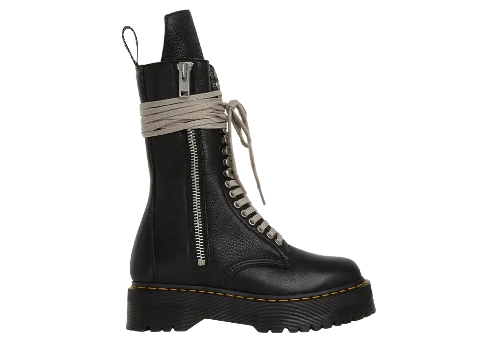Rick Owens × Dr.Martens Strobe Calf Length Boot "Black"