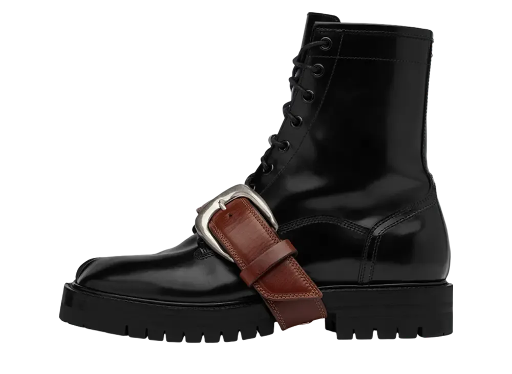 メゾンマルジェラ タビ コンバットハイトップ "ブラック"