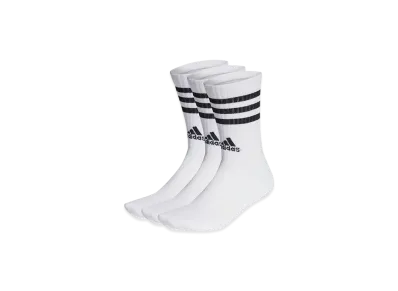 adidas 3-Stripes Cushion Crew Socks 3 Pairs "White/Black"