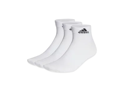 adidas Thin Lightweight Ankle Socks 3 Pairs "White/Black"