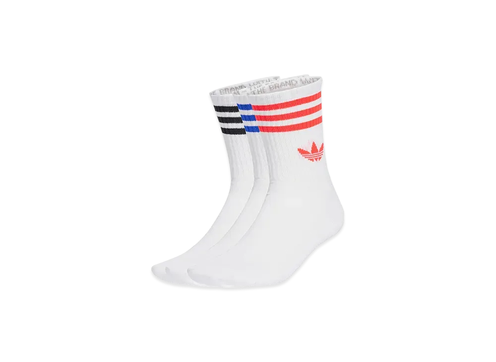 adidas 3S Crew S 3P "White/Lucid Red/Lucid Blue"