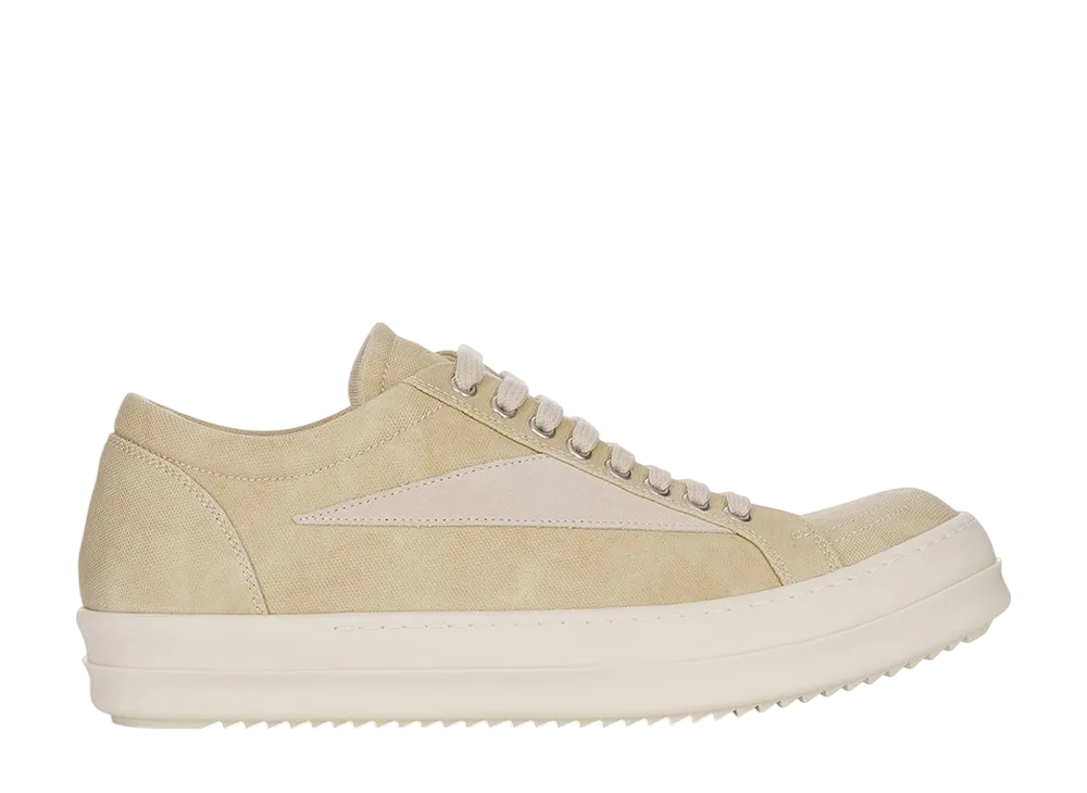 Rick Owens DRKSHDW Hollywood Vintage Sneaks "Parchment/Milk/Milk"