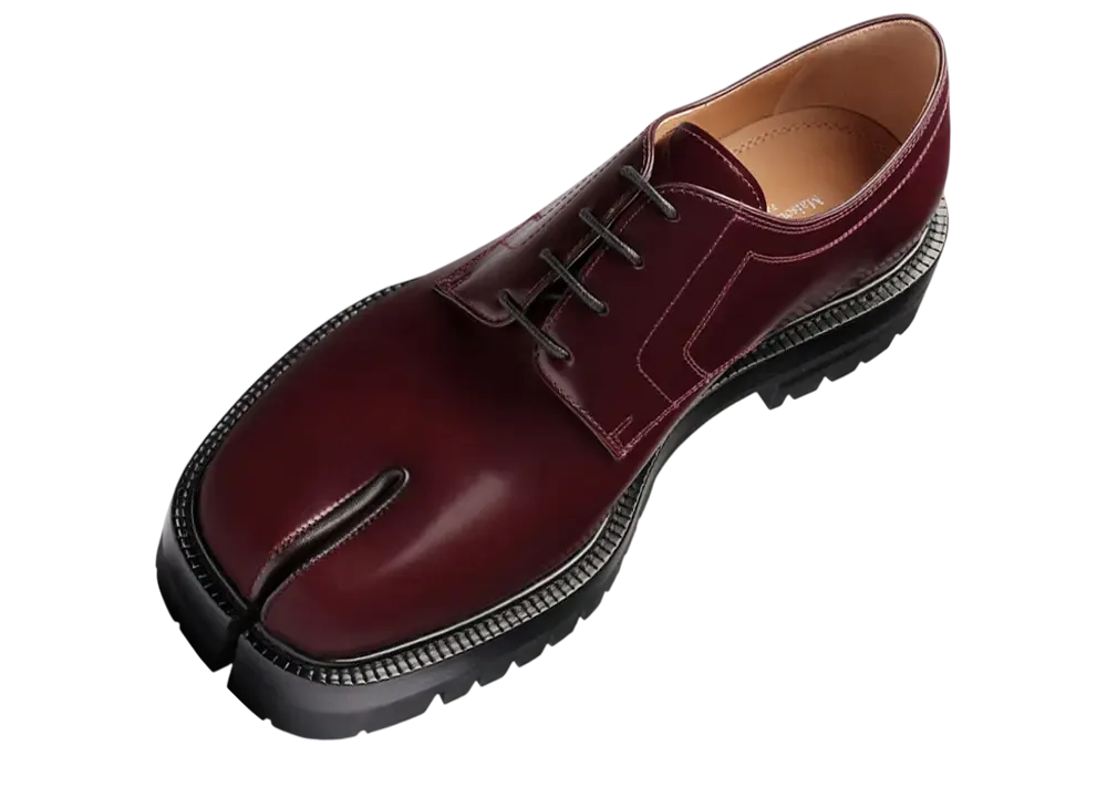 Maison Margiela Tabi Lace-Ups "Bordeaux"