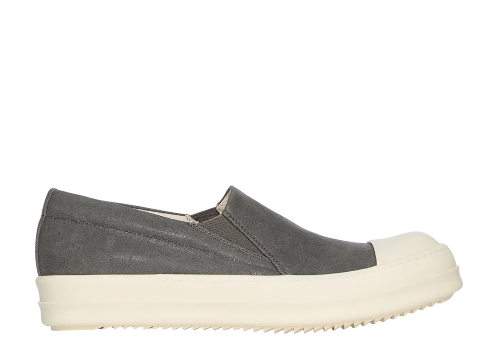 Rick Owens DRKSHDW Hollywood Boat Sneaks "Dark Dust/Milk/Milk"