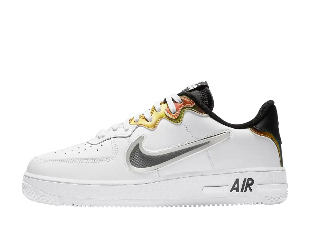 Nike Air Force 1 React Low "White/Iridescent"