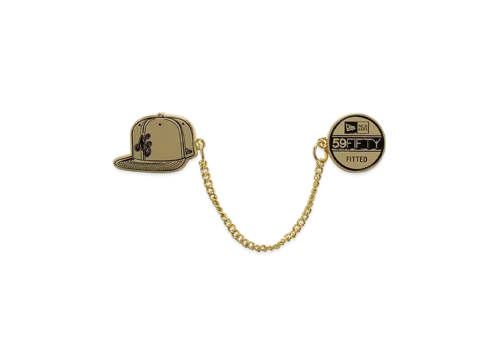 NEW ERA Cap Accessories Pins 59Fifty Day Memorial Collection Chain Cap Sticker "Gold"
