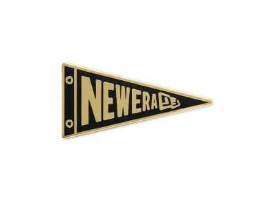 NEW ERA Cap Accessories Pins 59Fifty Day Memorial Collection Pennant Flag "Black/Gold"