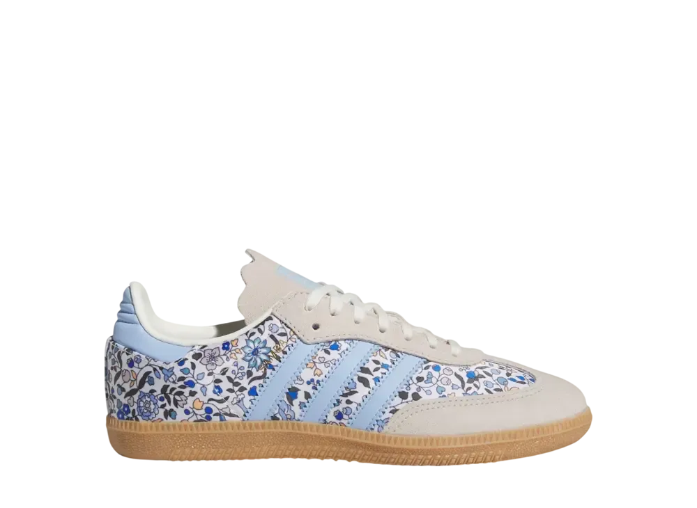 Liberty London × adidas GS Samba OG "Blue/Off White/Gum"