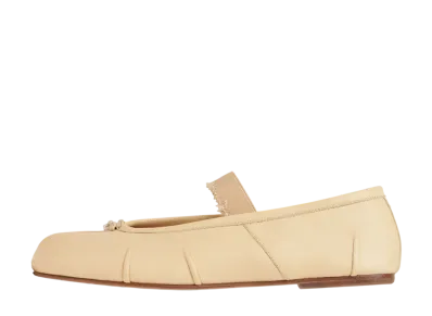 Maison Margiela Women's Tabi Elastic Band Ballerina "Nude"
