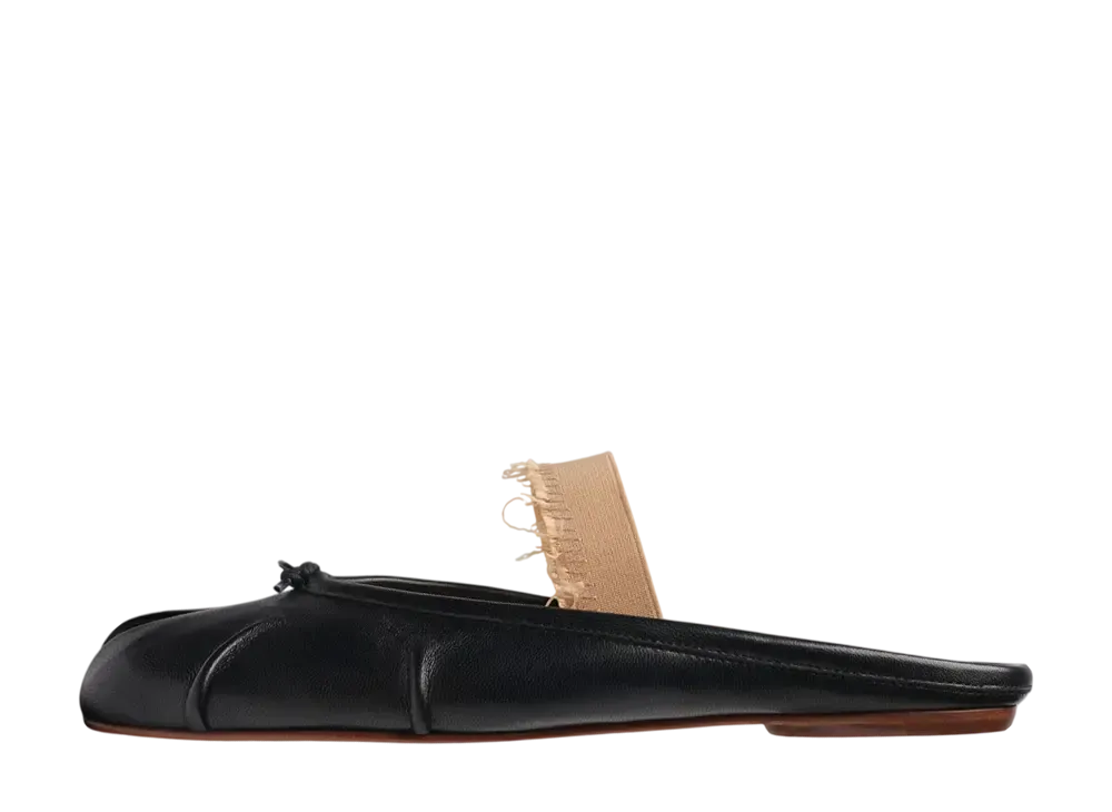 メゾンマルジェラ ウィメンズ タビ エラスティックバンドミュール "ブラック"