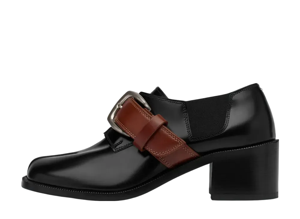 メゾンマルジェラ ウィメンズ タビ シティコンバット ロートップ "ブラック"