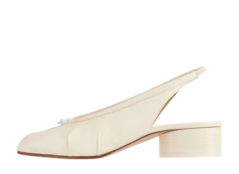 メゾンマルジェラ ウィメンズ タビ ニューバレリーナ スリングバック "ホワイト"