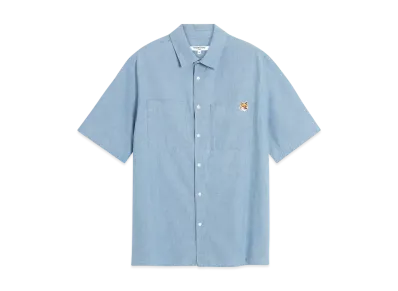 Maison Kitsune Relax Short Sleeve Shirt "Indigo"