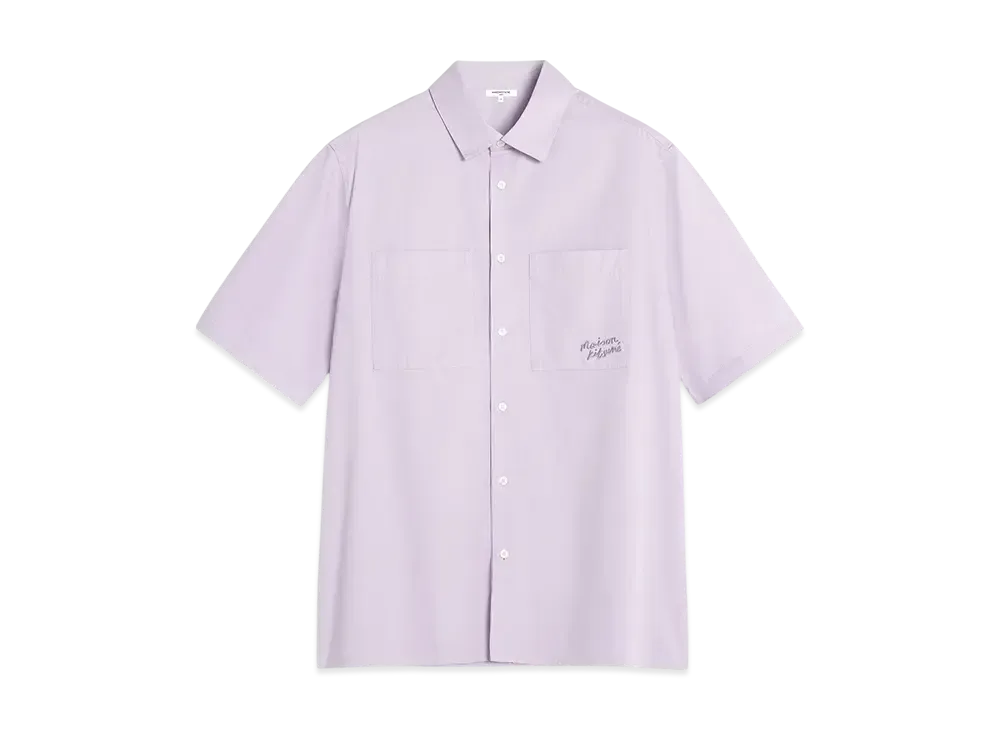 Maison Kitsune Relax Short Sleeve Shirt "Soft Mauve"
