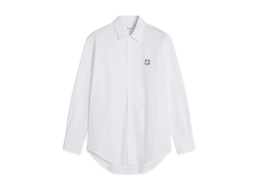 Maison Kitsune Contour Foxhead Skate Shirt "White"
