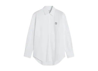 Maison Kitsune Contour Foxhead Skate Shirt "White"