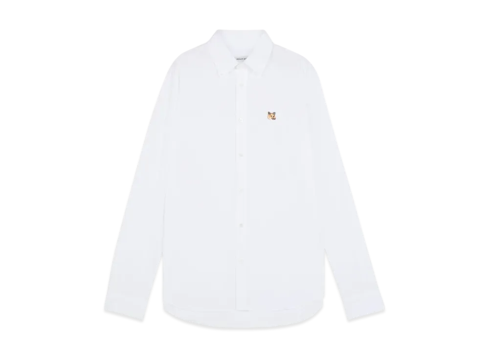 Maison Kitsune Mini Fox Head Classic BD Shirt "White"