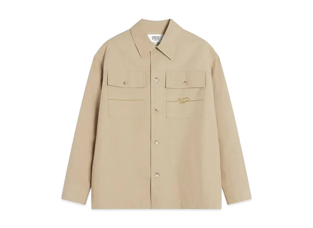 Maison Kitsune Workwear Overshirt "Cork"