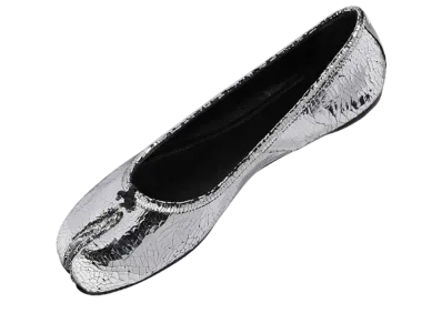 Maison Margiela Women's Tabi Broken Mirror Ballerina "Silver"