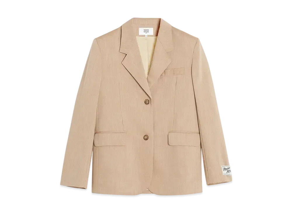 Maison Kitsune Tailored Jacket "Sandlewood"
