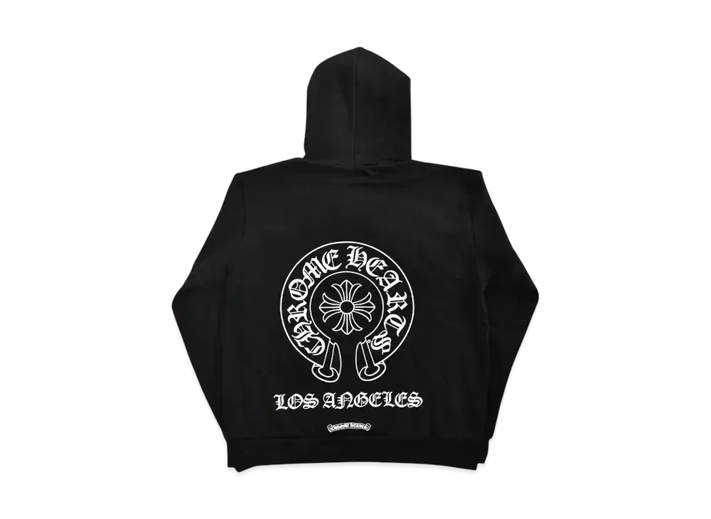 Chrome Hearts Back Horseshoe Zip Up Hoodie Los Angeles Exclusive "Black"