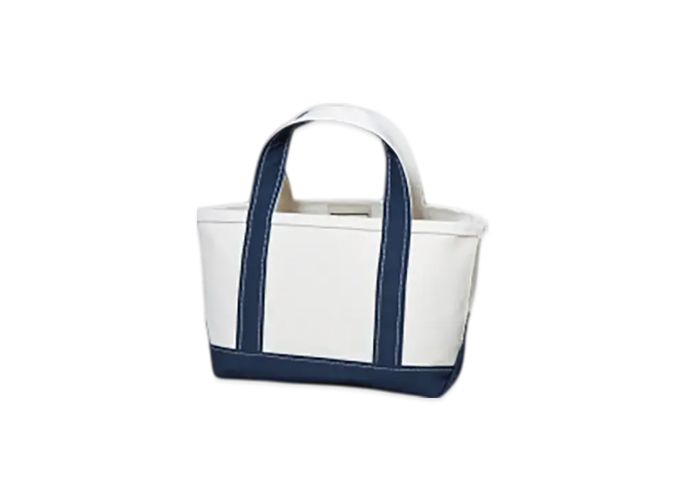 L.L.Bean Boat And Tote Bag Mini Made In USA "Blue"
