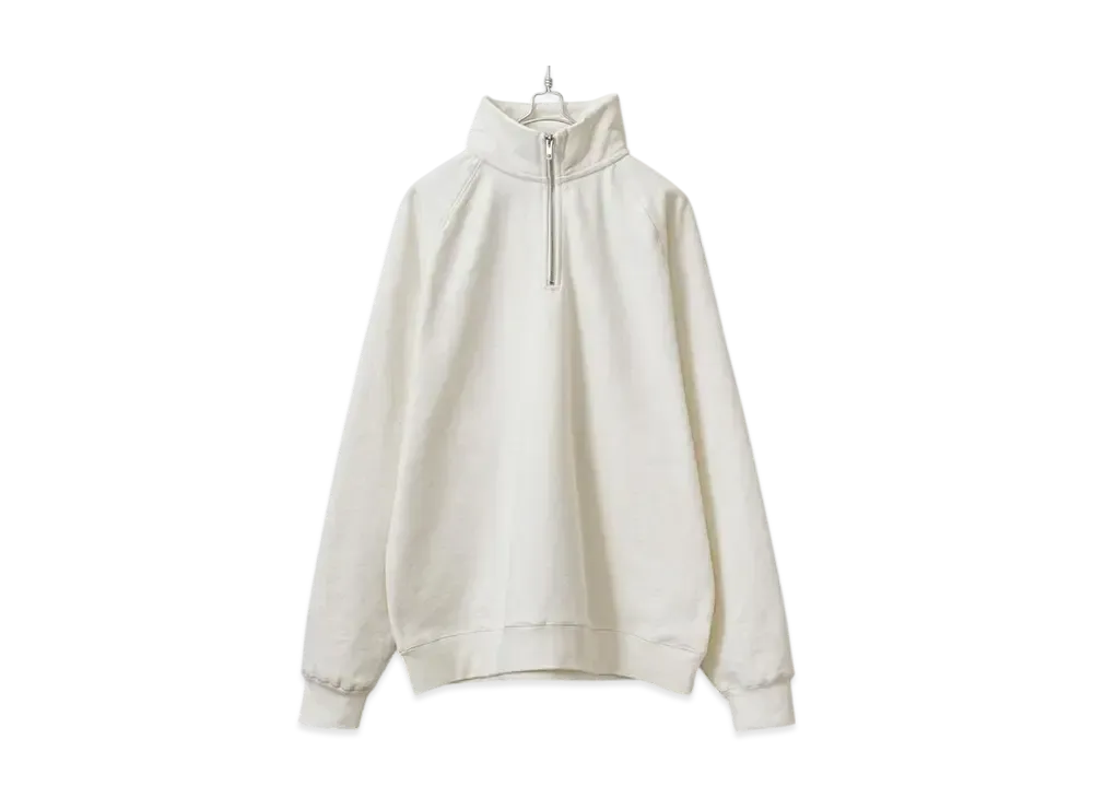 ONEITA Power Sweat Half Zip Sweatshirt "Off White"