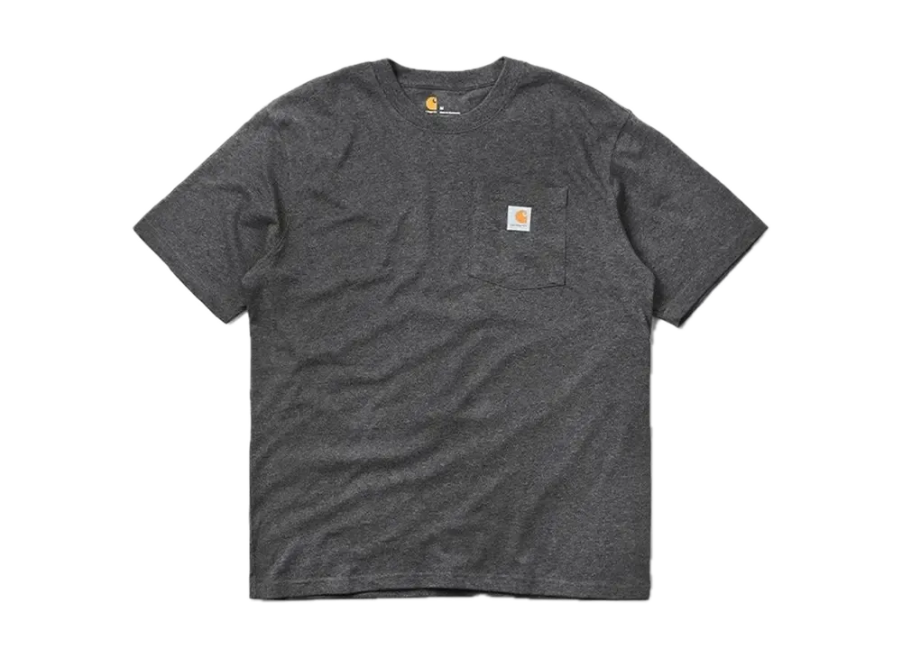 カーハート ワークウェア ポケット ショートスリーブ Tシャツ "チャコールヘザー"