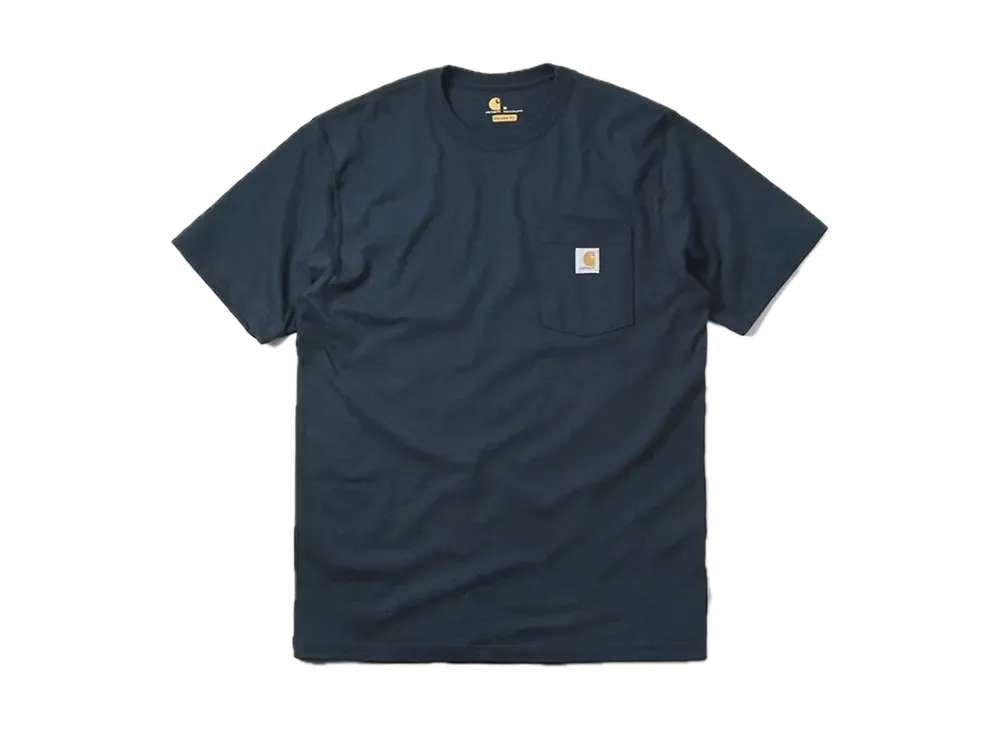 カーハート ワークウェア ポケット ショートスリーブ Tシャツ "ネイビー"