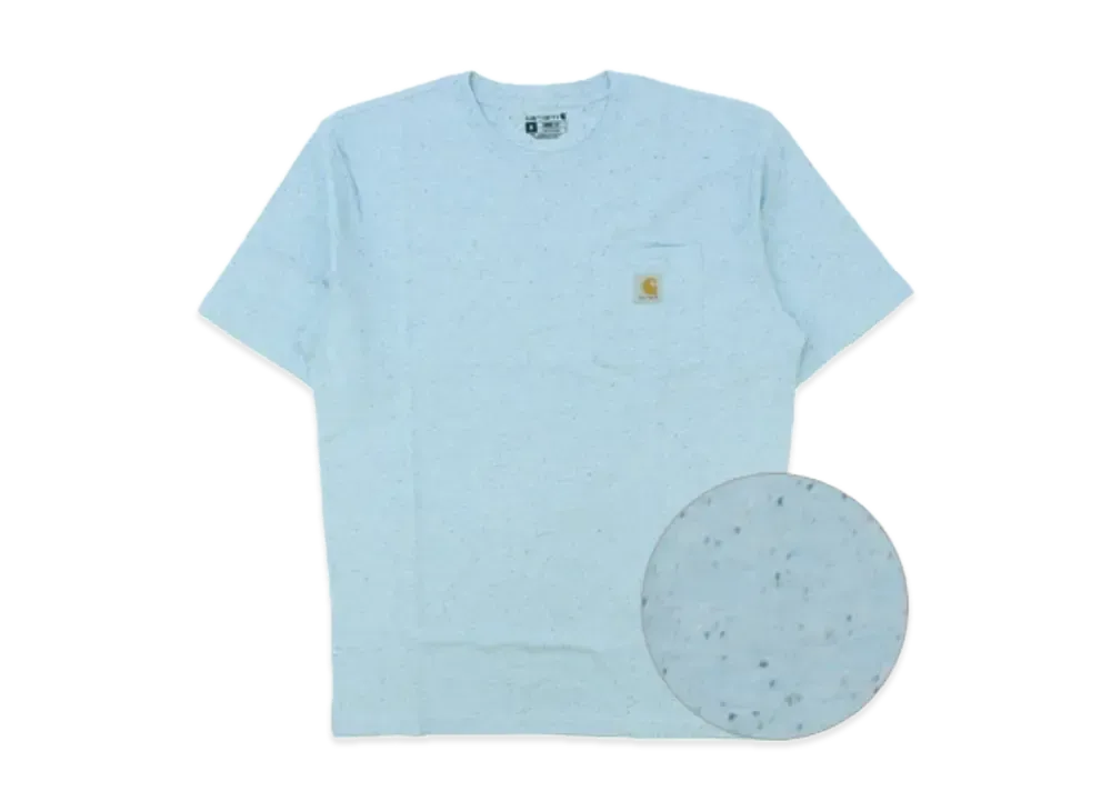 Carhartt Relaxed Fit Heavyweight Short-Sleeve Pocket T-Shirt "Powder Blue Nep"