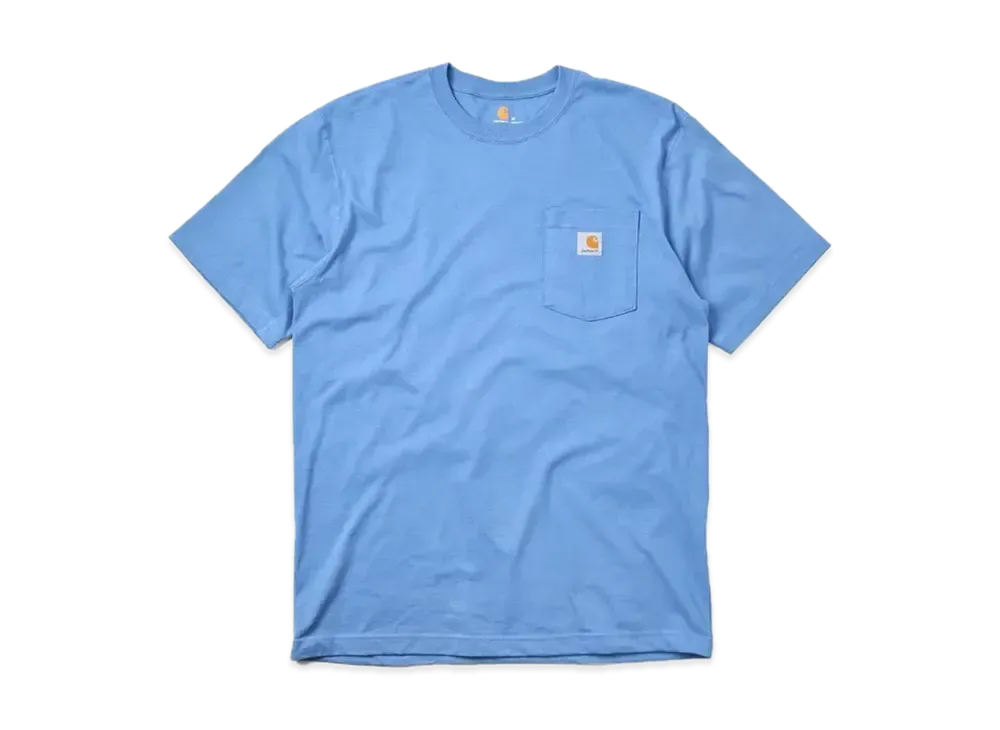 Carhartt Relaxed Fit Heavyweight Short-Sleeve Pocket T-Shirt "French Blue"