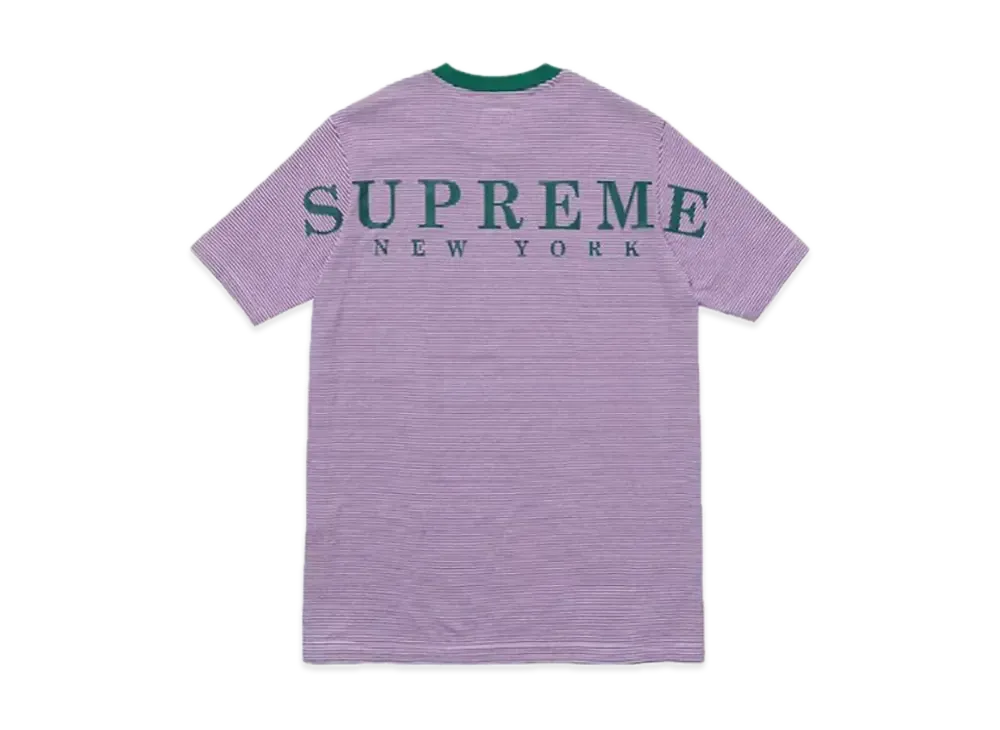 Supreme Micro Stripe Tee "Purple"