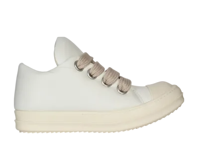 Rick Owens Women's Hollywood Runway Jumbo Laced Puffer Low "Milk/Milk/Milk"