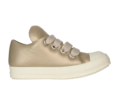 Rick Owens Women's Hollywood Runway Jumbo Laced Puffer Low "Gold/Milk/Milk"